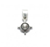 PE001291 Small genuine sterling silver pendant charm Jesus solid hallmarked 925